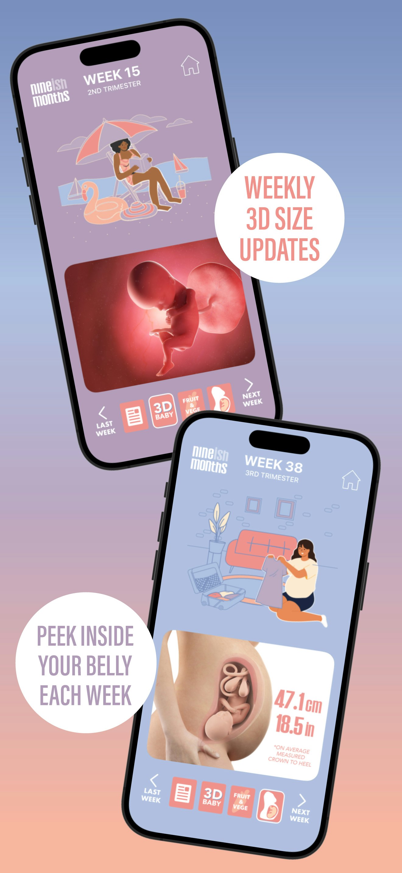 Nineish Months Pregnancy App gallery image
