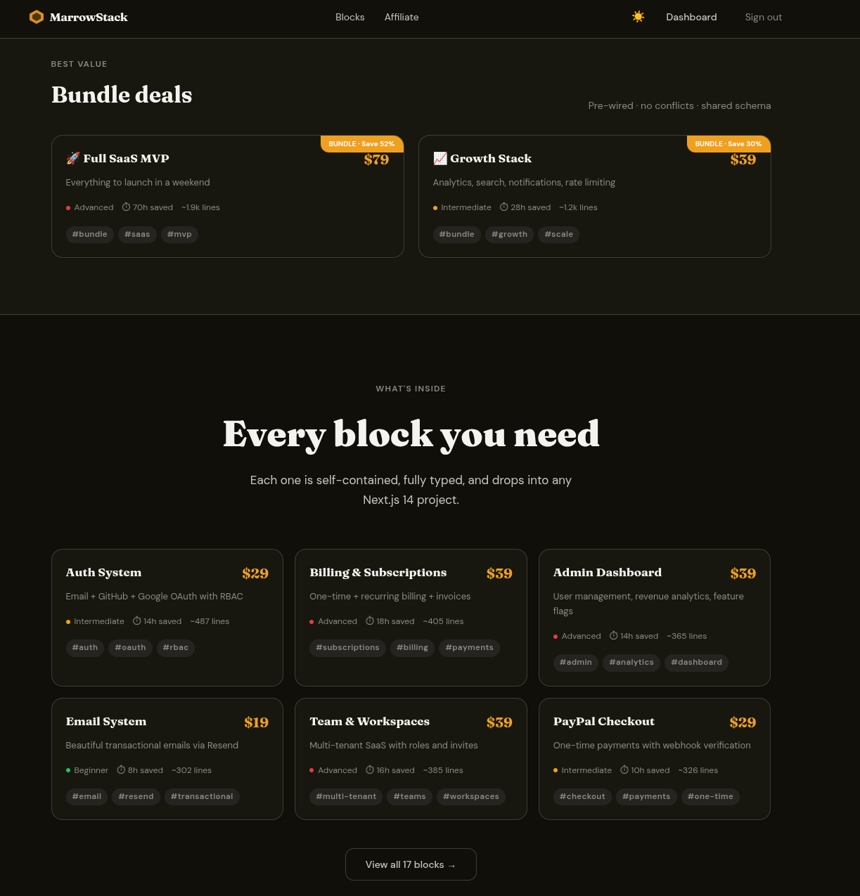 MarrowStack gallery image