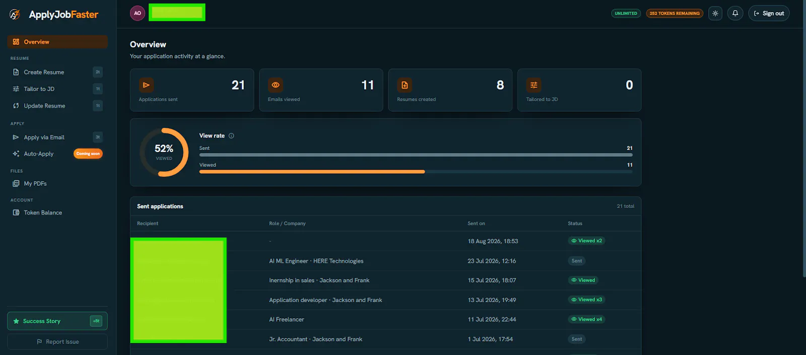 ApplyJobFaster screenshot 2