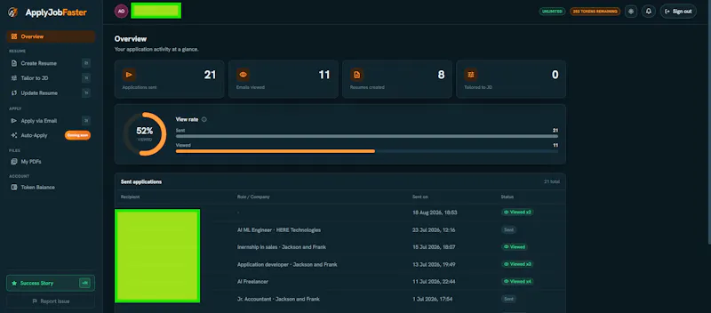 ApplyJobFaster screenshot 2