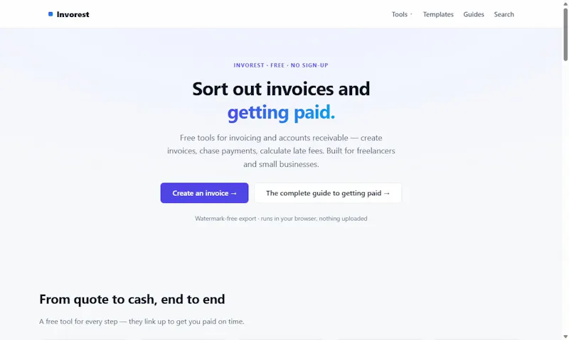 Invorest screenshot 2