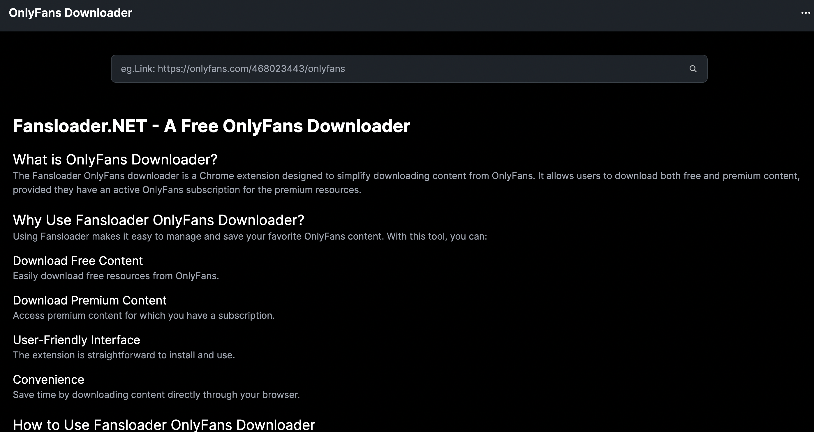 Fansloader - Free OnlyFans Downloader - Product Information, Latest  Updates, and Reviews 2024 | Product Hunt