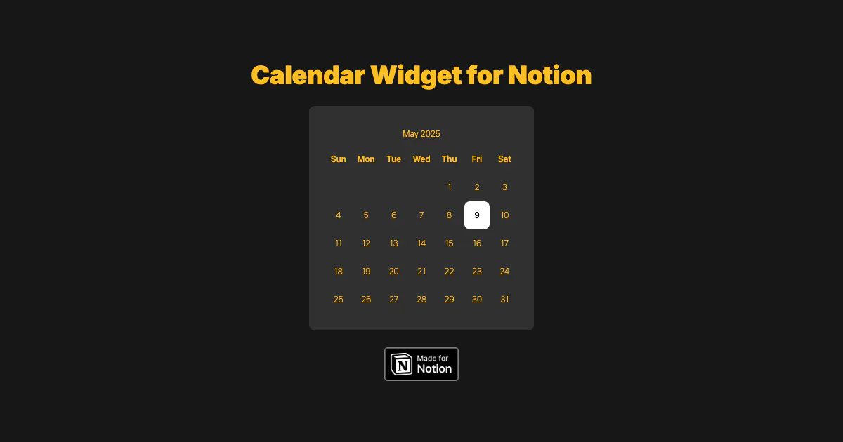 Free Notion Widgets gallery image