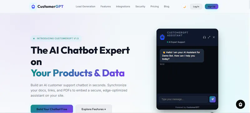 CustomerGPT screenshot 1