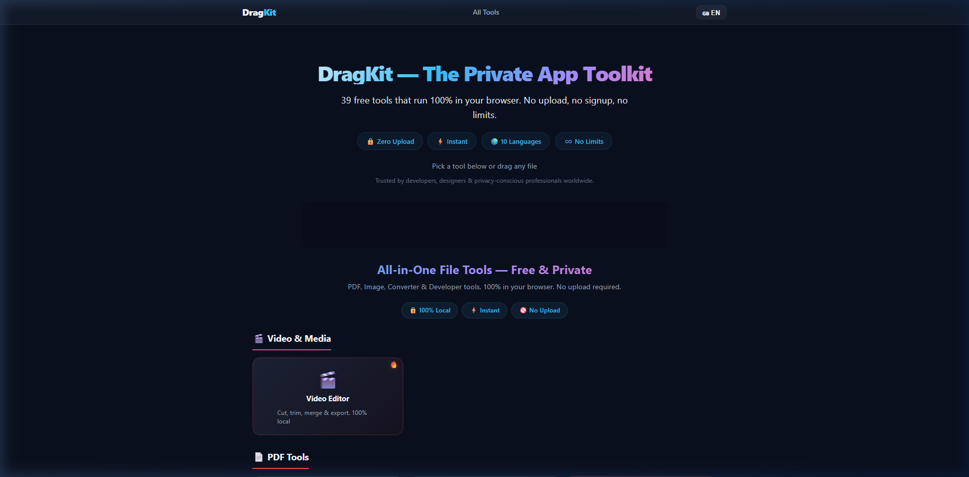 DragKit - Screenshot 2 showing product features and functionality