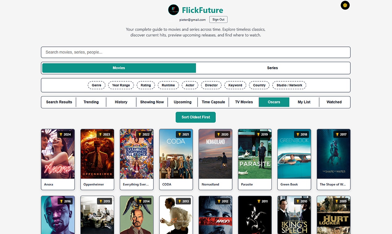 FlickFuture - Screenshot 4 showing product features and functionality