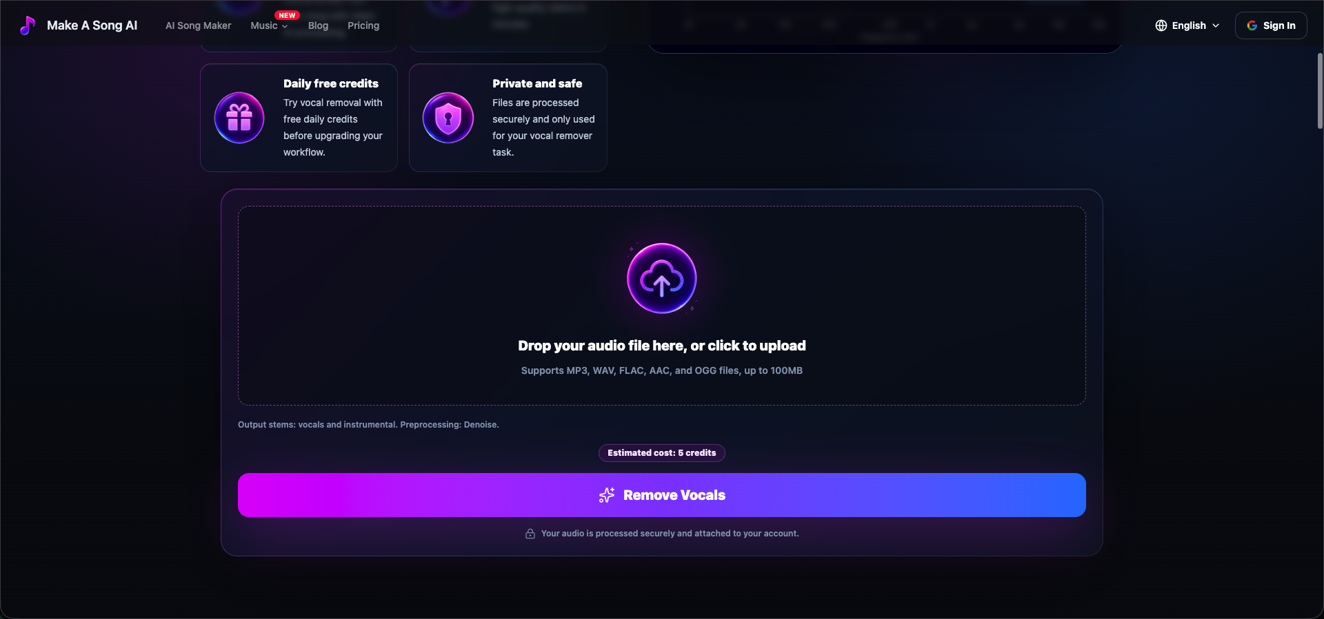 Make A Song AI gallery image