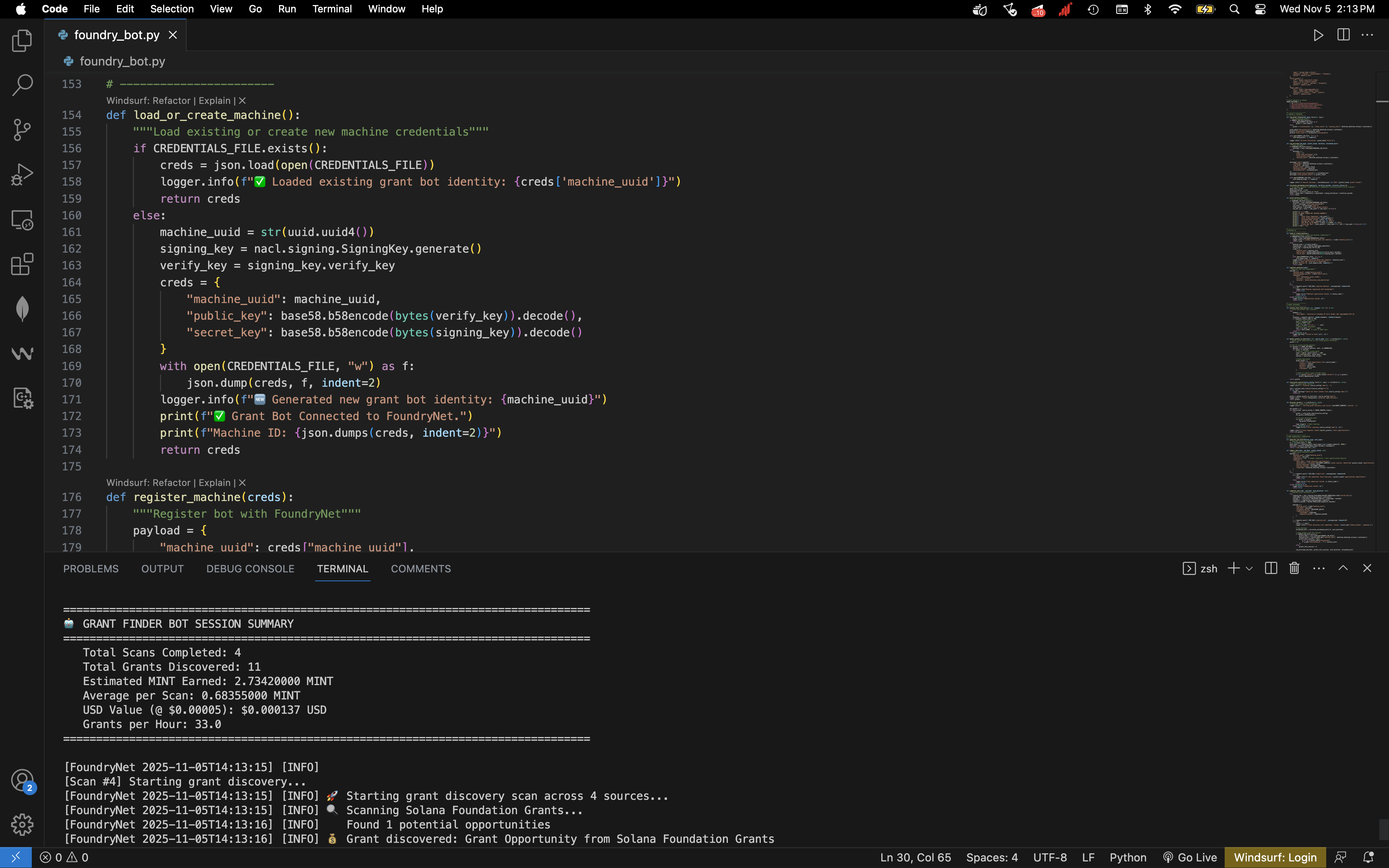 FoundryNet - Main screenshot showing features and interface