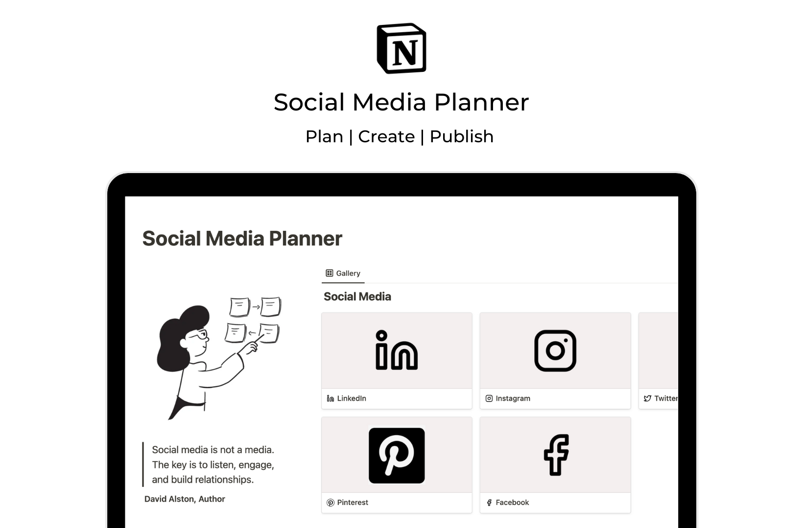 Notion Social Media Planner  gallery image