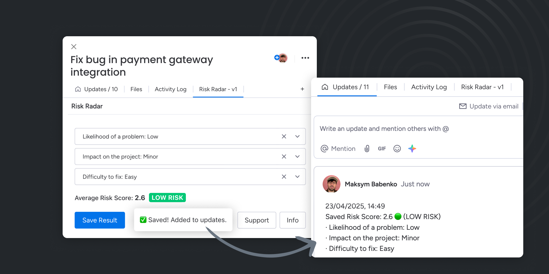 Risk Radar for monday.com gallery image