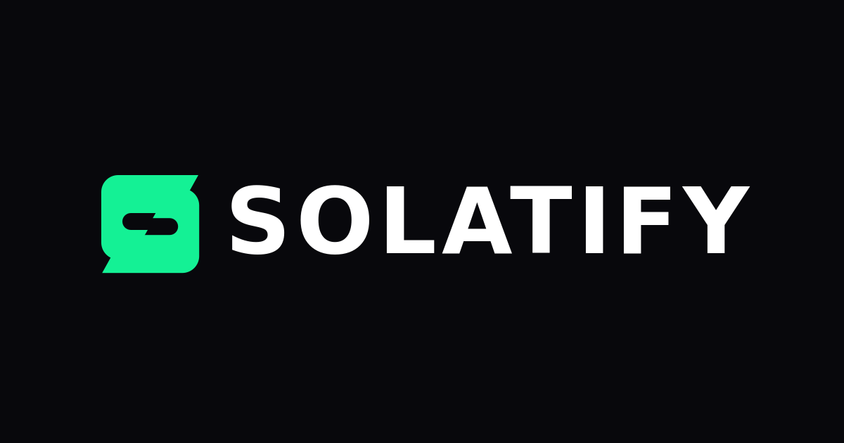 Solatify - Main product screenshot demonstrating key features and user interface