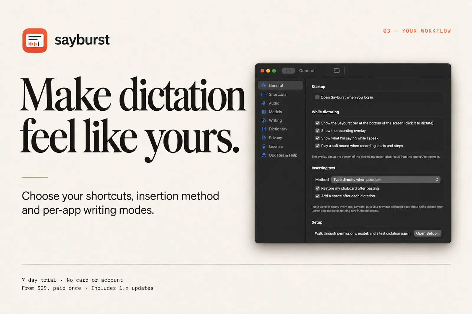 Sayburst screenshot 3