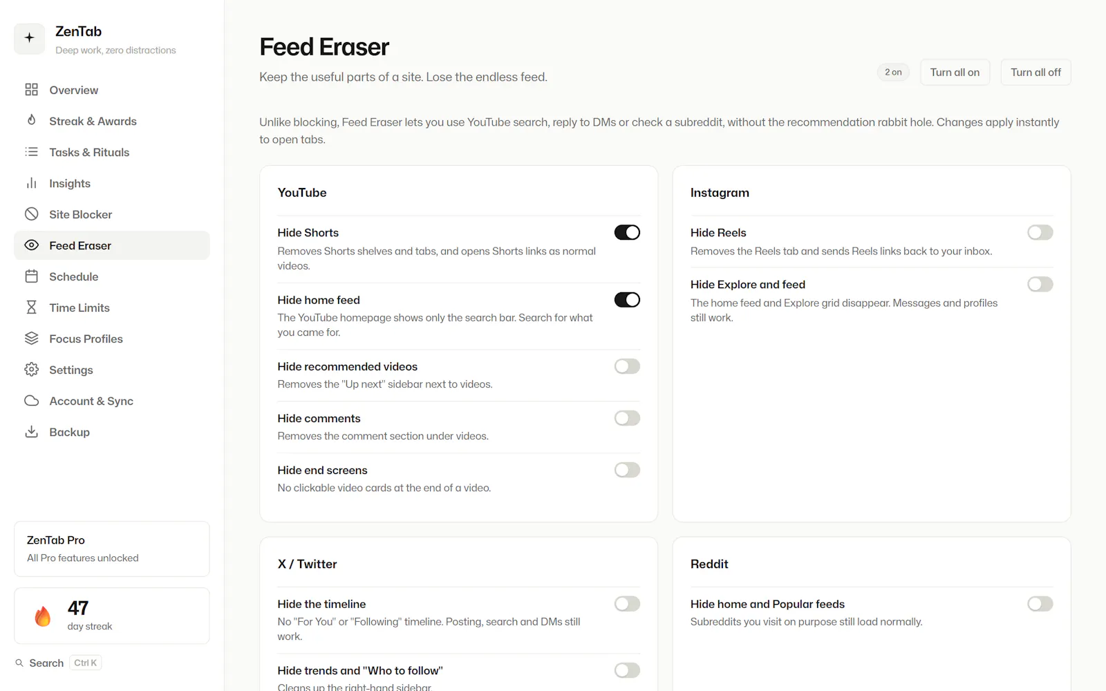 ZenTab screenshot 3