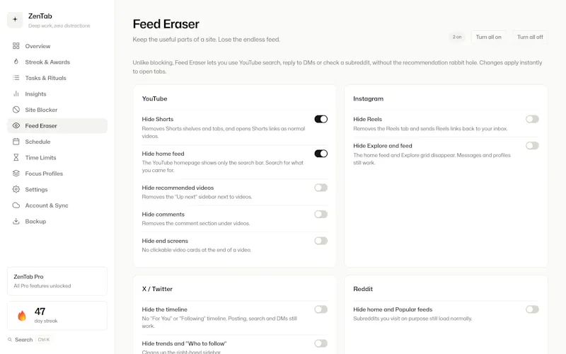 ZenTab screenshot 3
