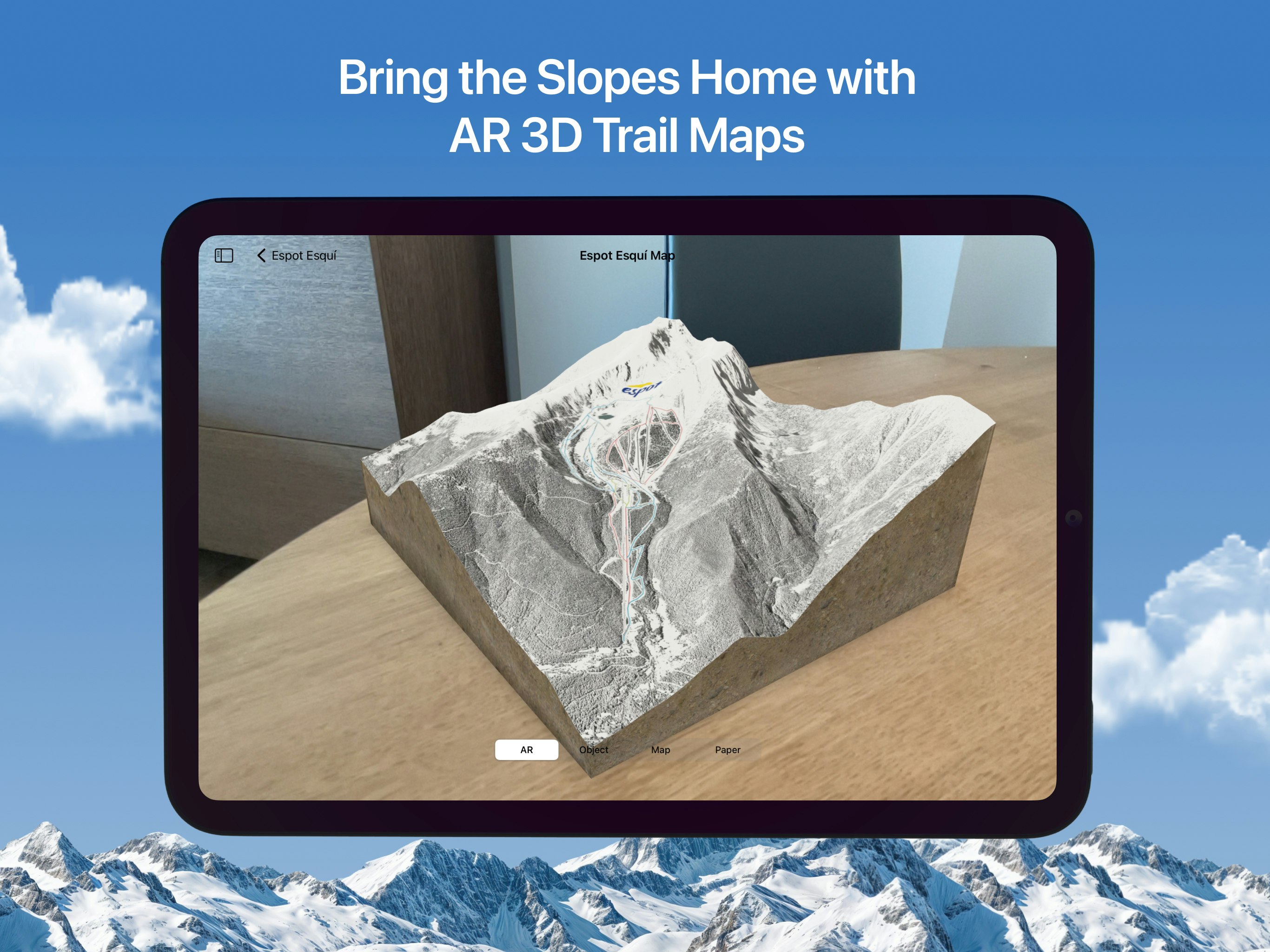 Neu - AR Ski Resorts แผนที่สำหรับ Apple Vision Pro และ iOS media 16