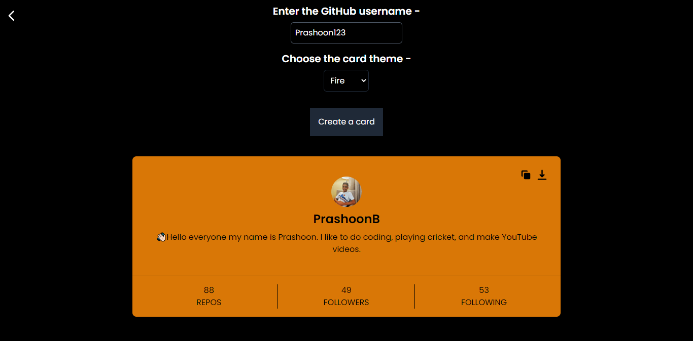 GitHub Cards gallery image