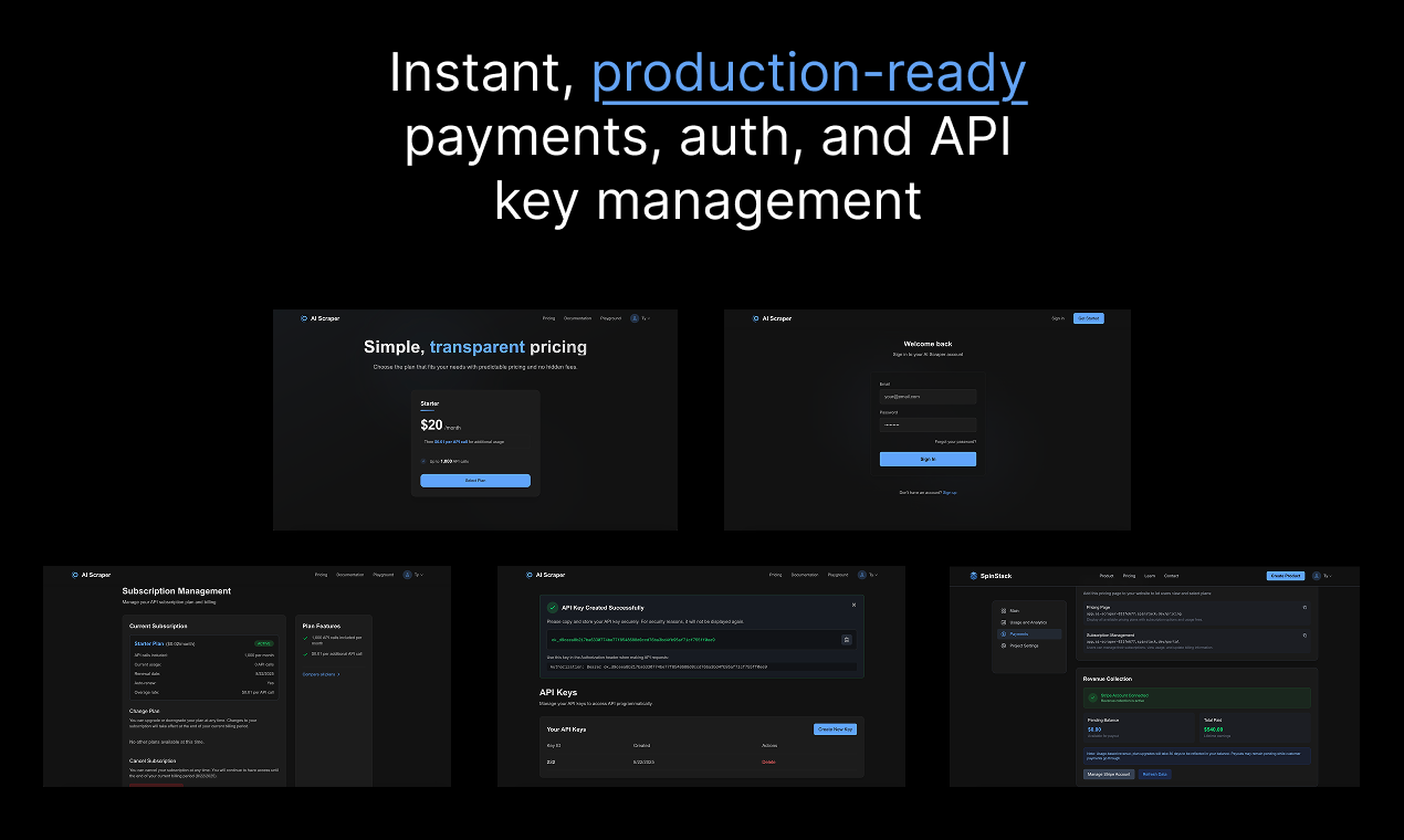 وسائط Spinstack - تحويل نص Python إلى أعمال API لتوليد الإيرادات 3