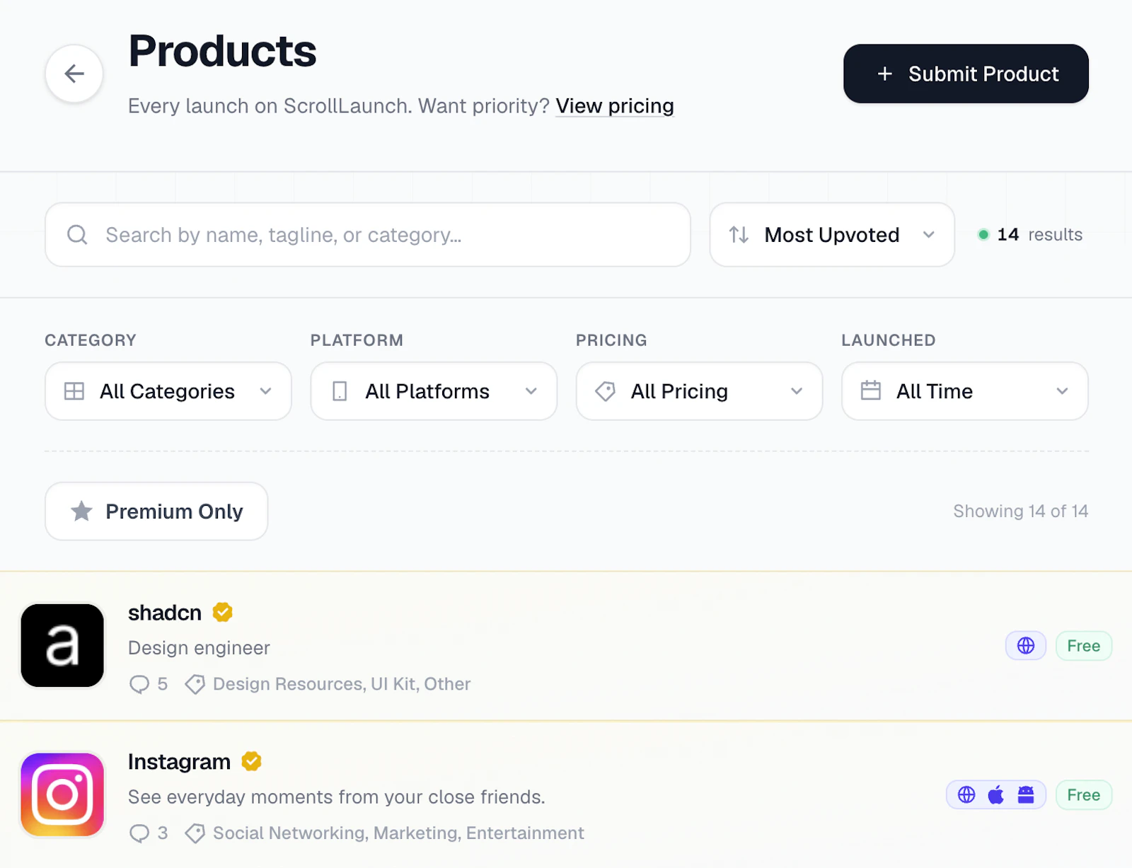 Scroll Launch screenshot 5