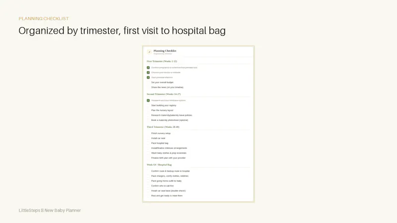 LittleSteps — New Baby Planner screenshot 3
