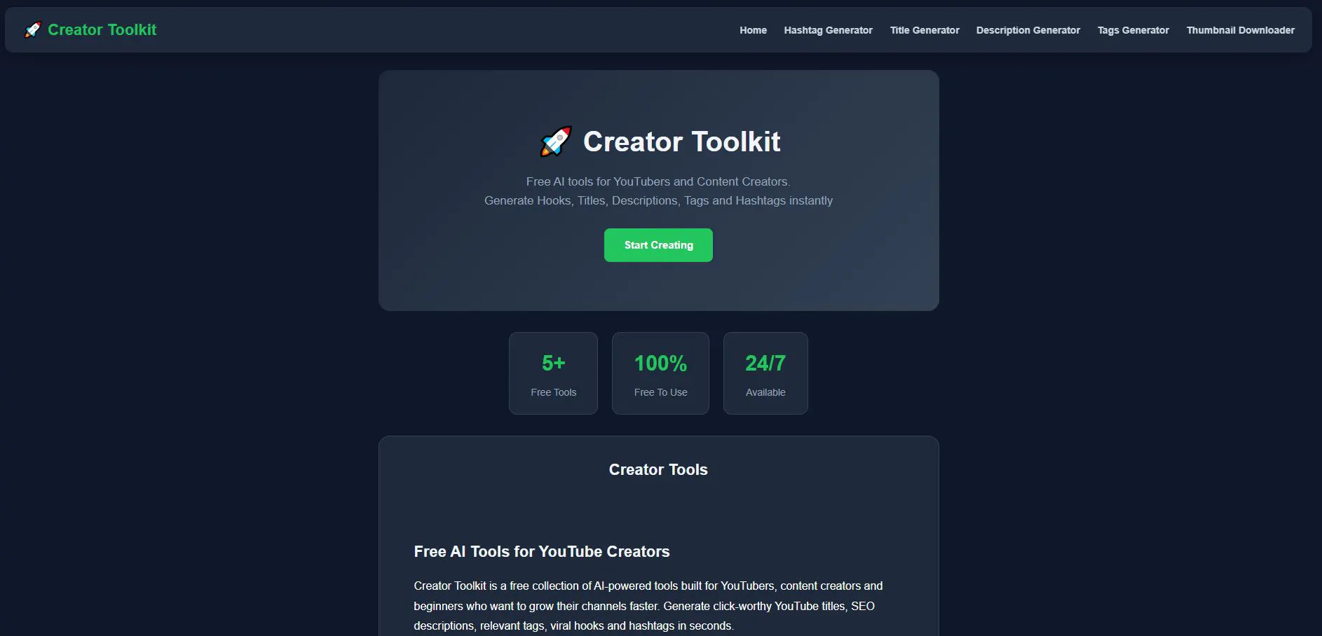 Creator Toolkit gallery image