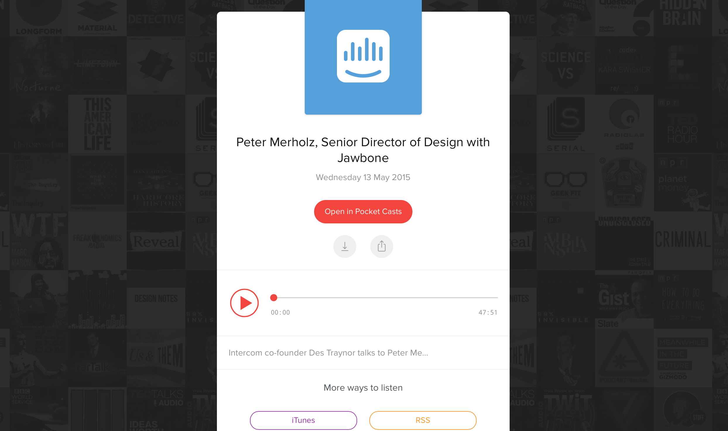 Inside Intercom Podcast - Peter Merholz, Senior Director of Design with Jawbone gallery image