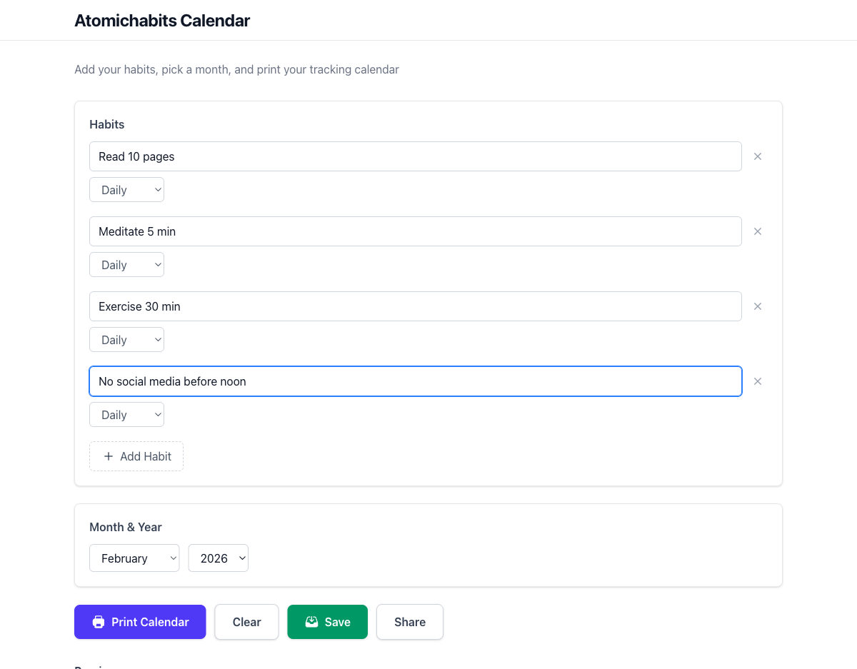 Micro-Habit Tracker - Screenshot 2 showing product features and functionality