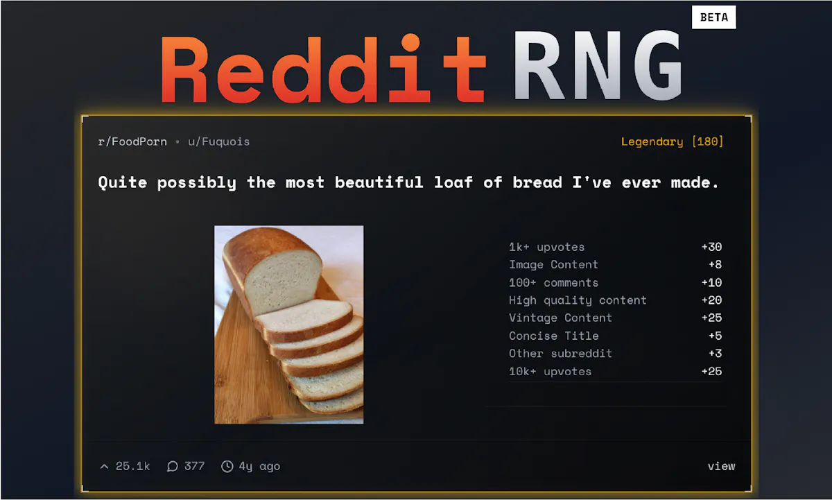 Reddit RNG