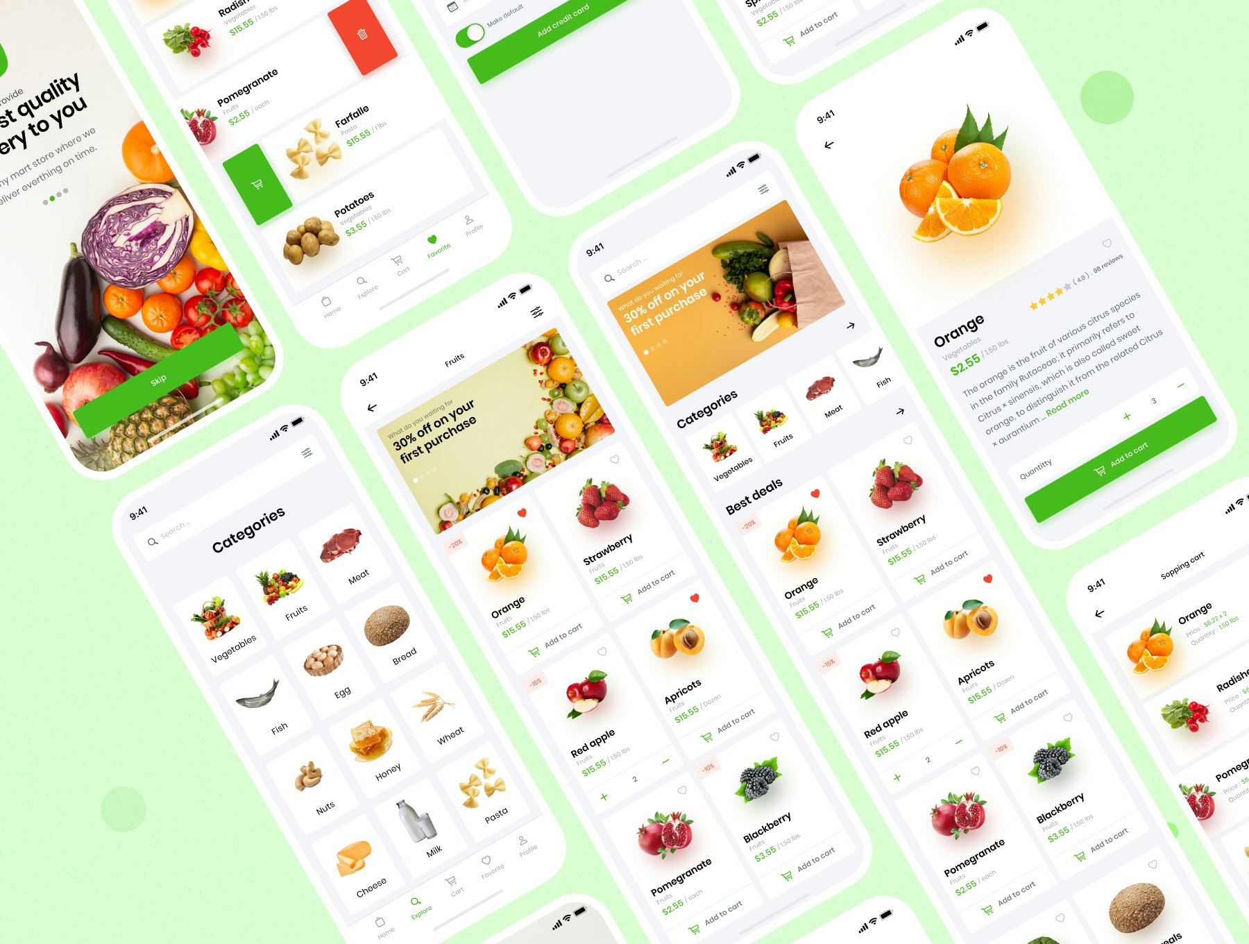 Healthy Mart - Grocery App UI Kit gallery image