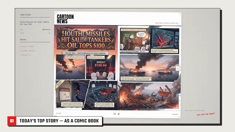 Cartoon News — Your Daily News Comic screenshot 2