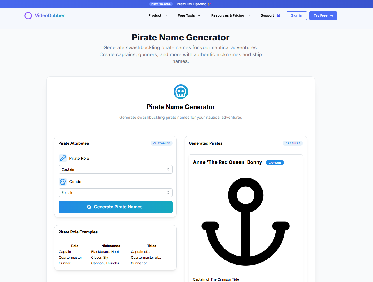 Piratennaamgenerator - Nautische naamgenerator media 2