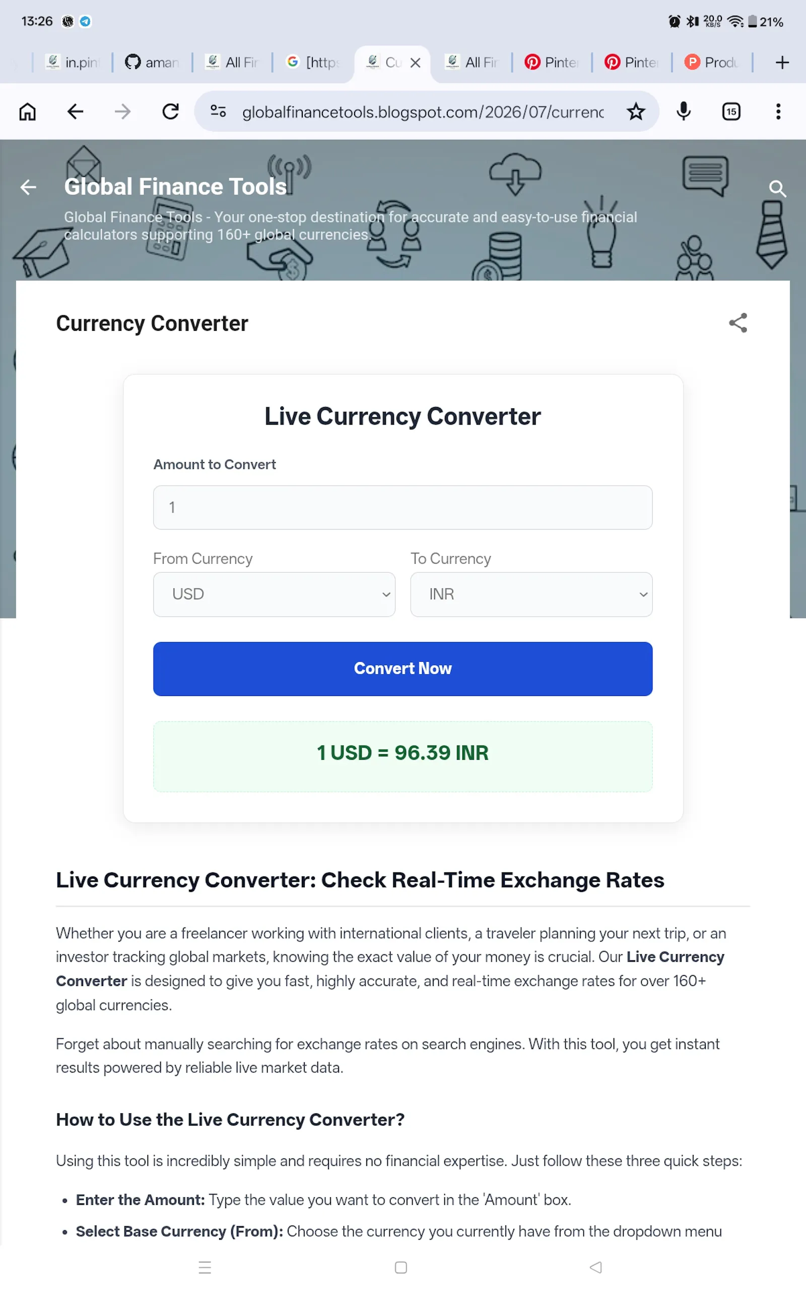 Global Finance Tools  screenshot 4