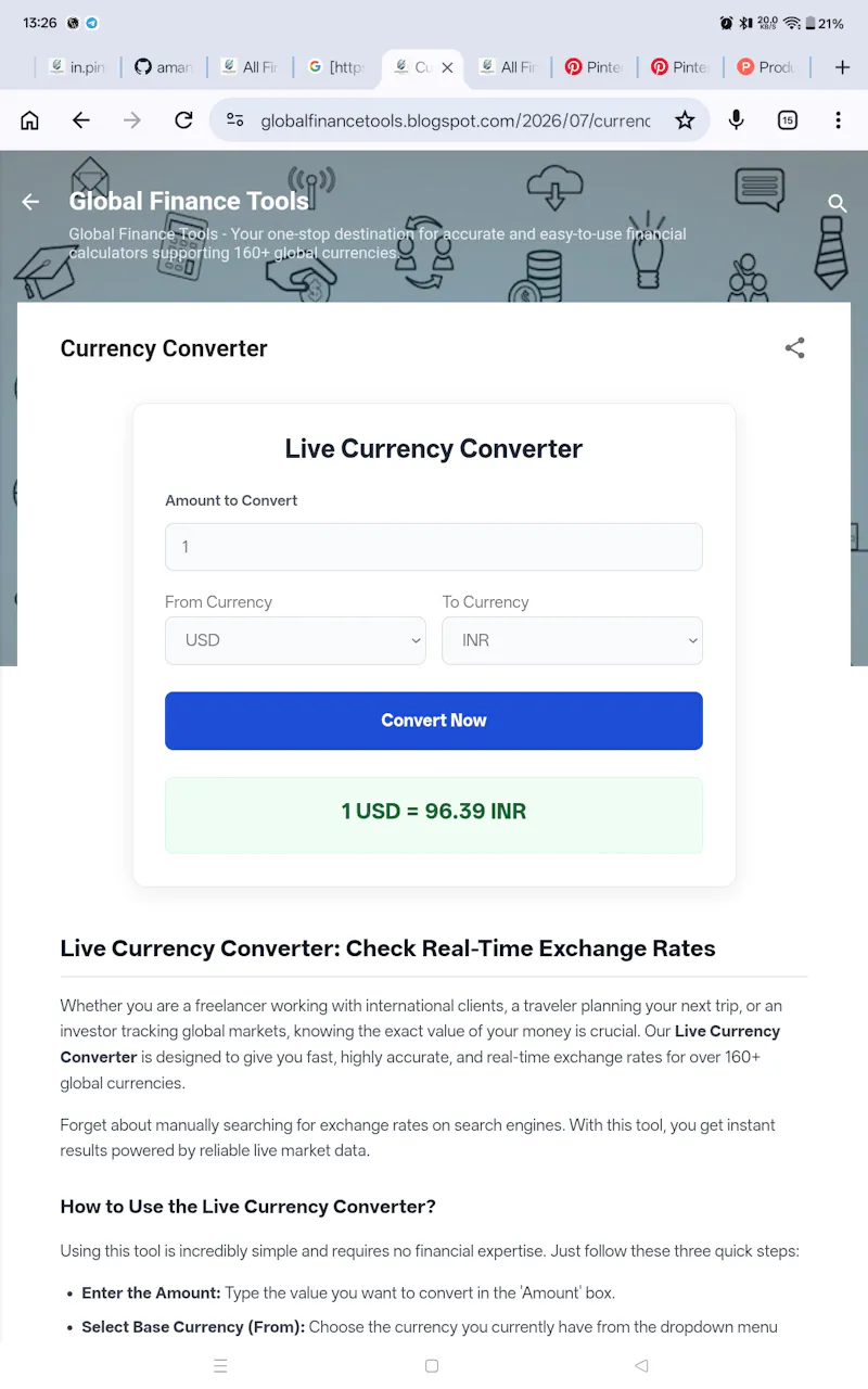 Global Finance Tools  screenshot 4