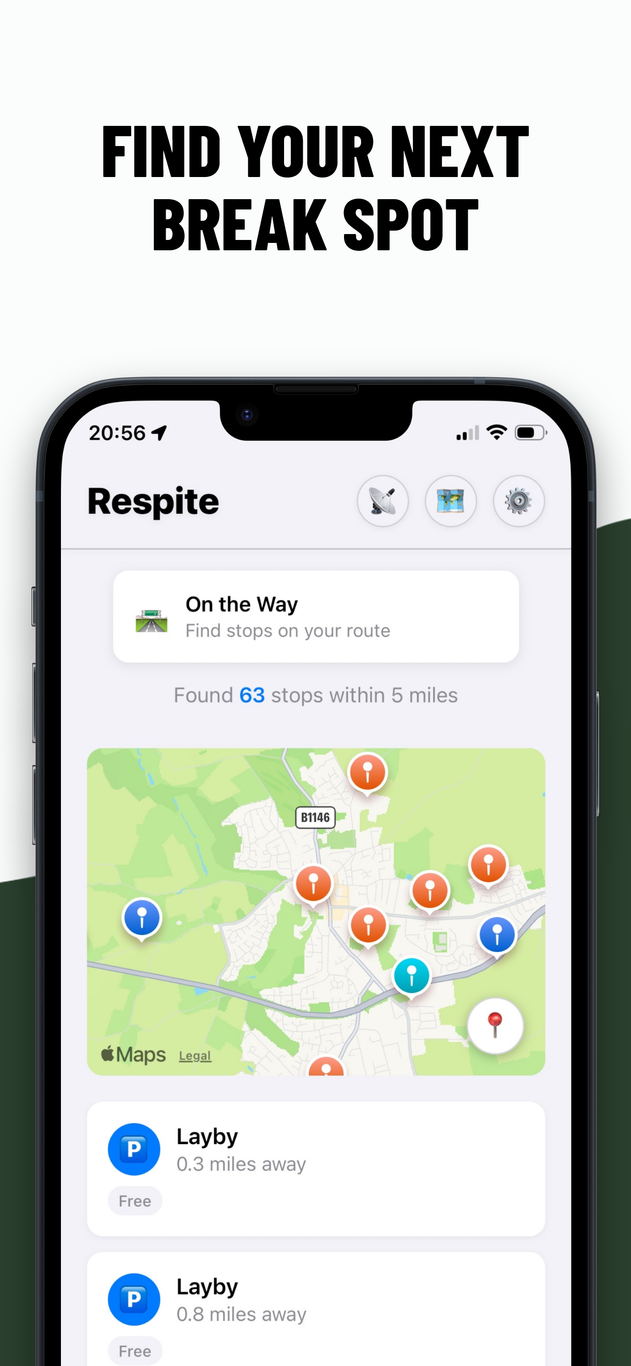Respite Driver - Layby Finder gallery image