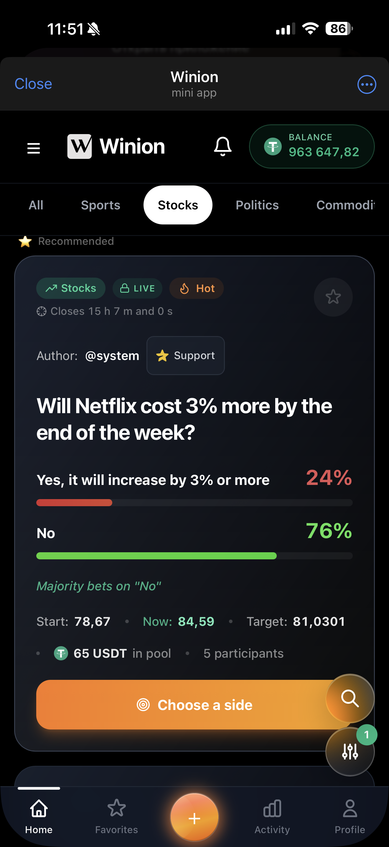 Winion — Where Futures Get Priced