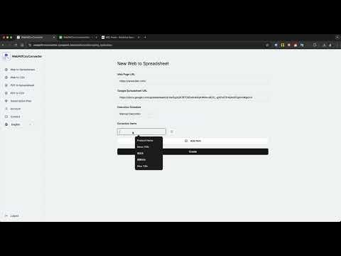 WebPdfCsvConverter gallery image