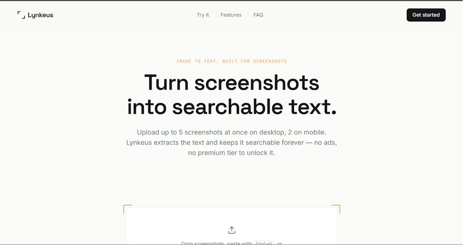 Lynkeus — Image to text, for screenshots screenshot 2