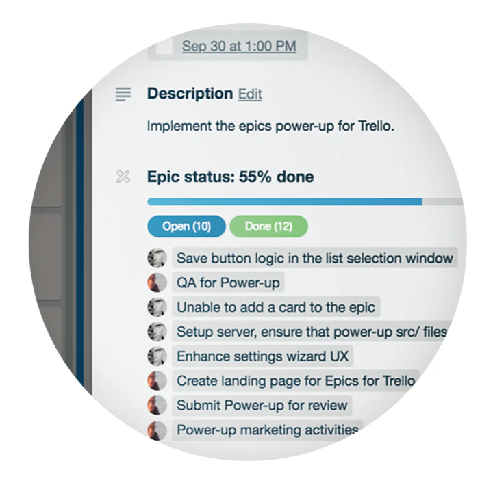 Epic Cards for Trello