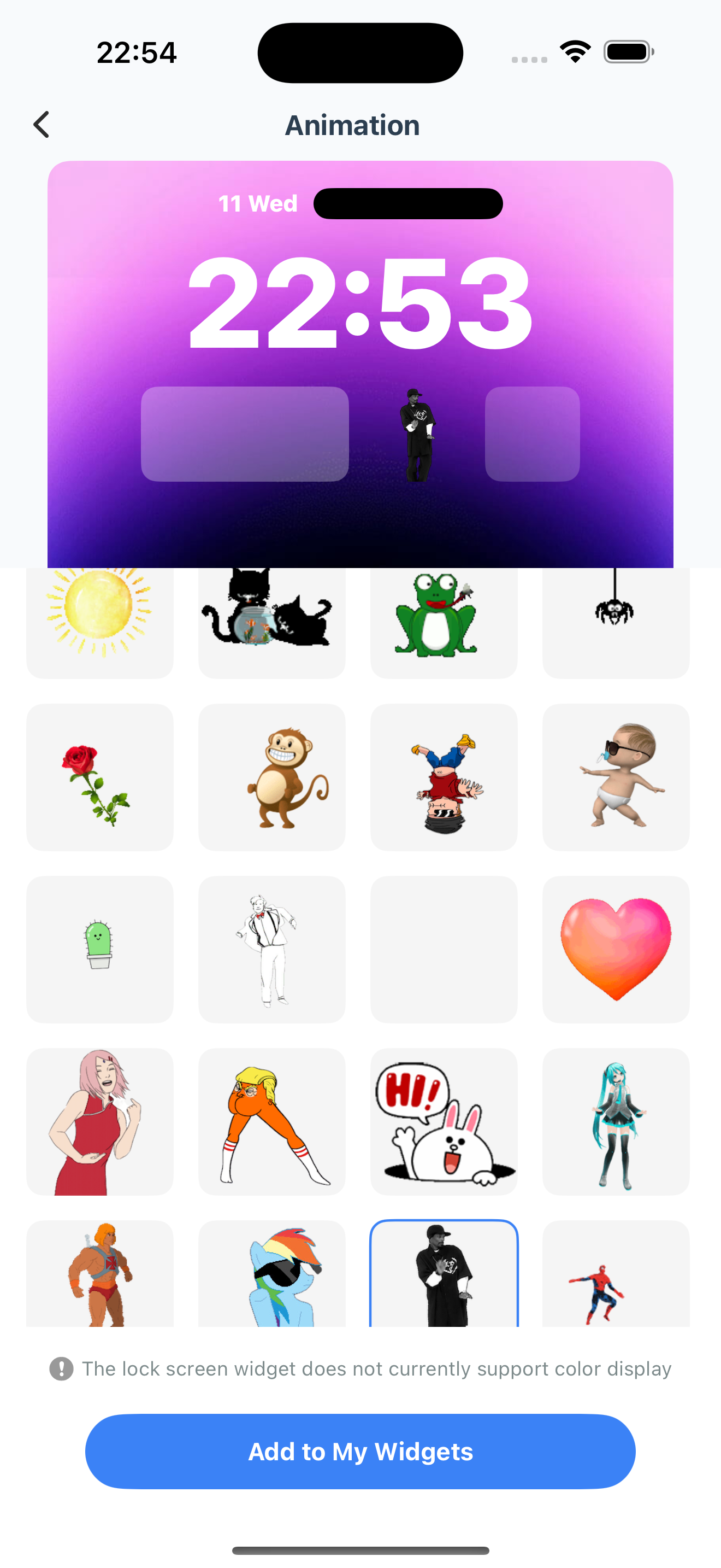 Média LockCanvas · Widget - Fonds d'écran en direct, widgets animés et horloges d'autocollants mignons. 3