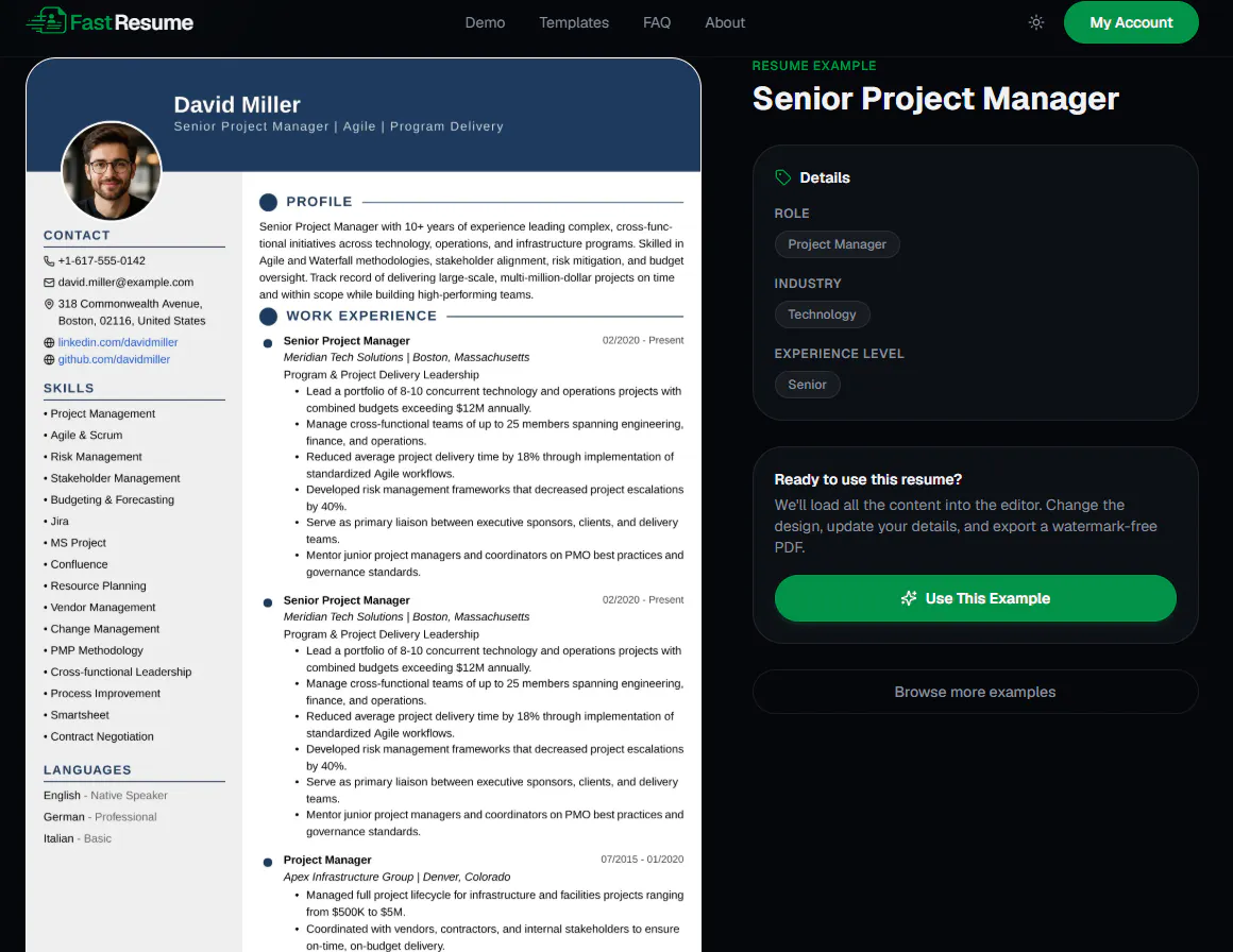 FastResume - Professional Resume Builder gallery image