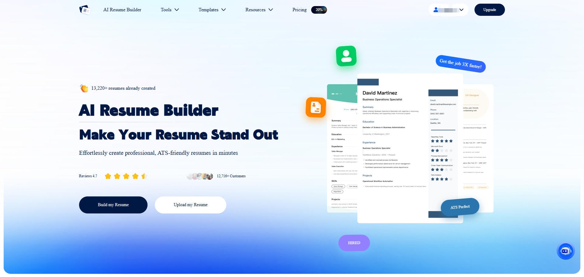 MakeTheResume - #1 AI Resume Builder gallery image