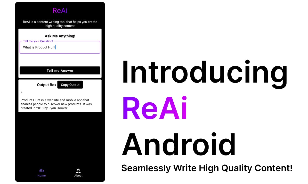 ReAi - Android | Write Efforlessly!  media 1