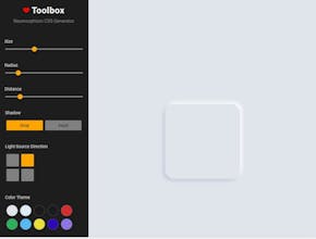 Neumorphism CSS Generator gallery image