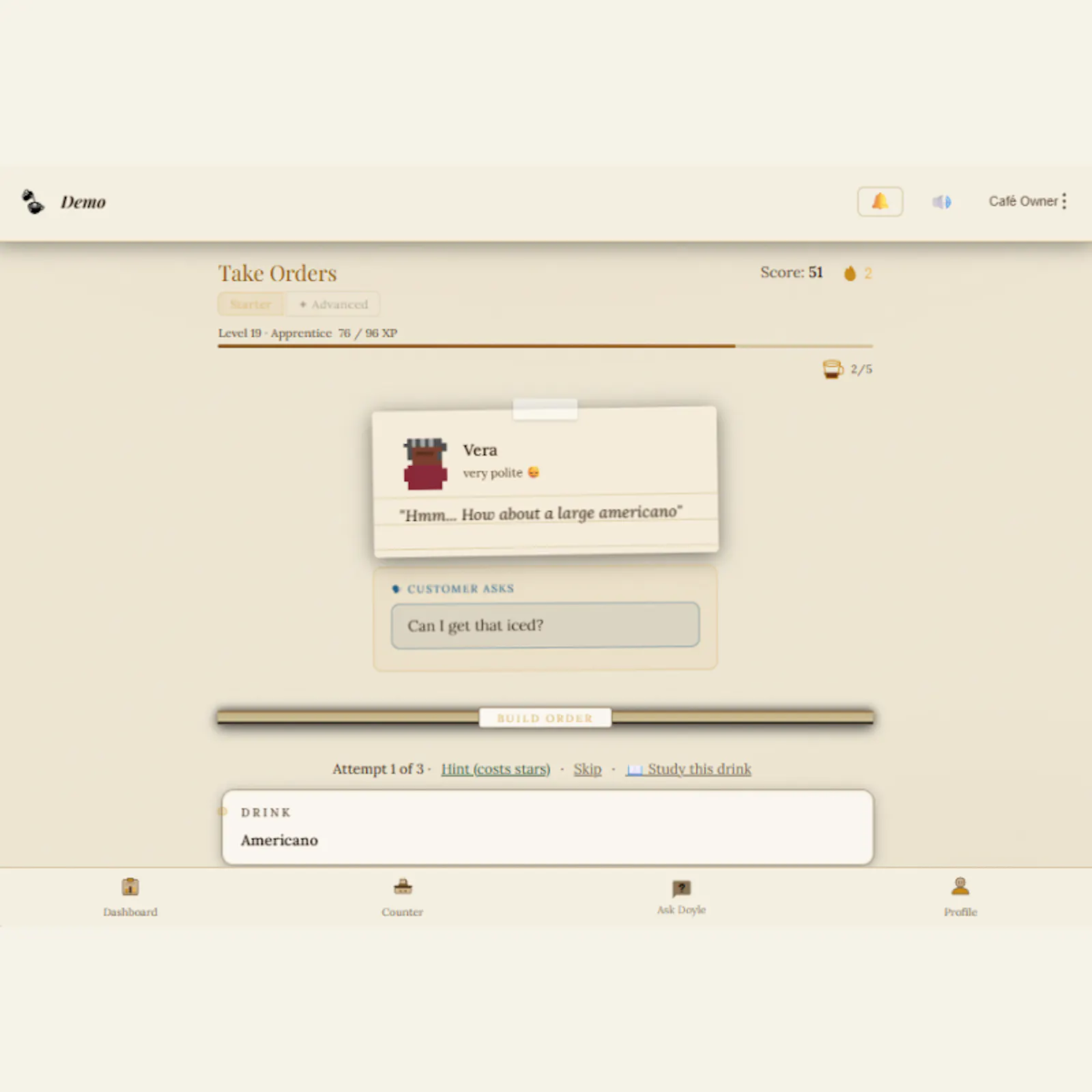 My Barista Trainer — Gamified Training screenshot 3