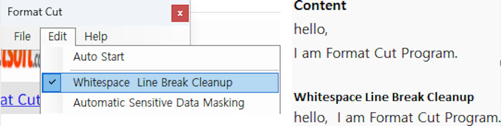 Formatcutsoft screenshot 3