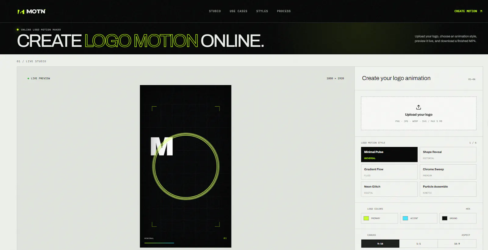MOTN Logo Motion Maker screenshot 1