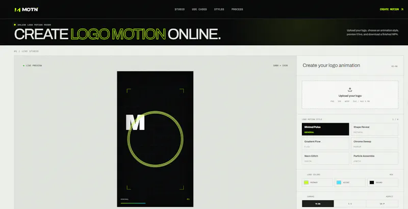 MOTN Logo Motion Maker screenshot 1
