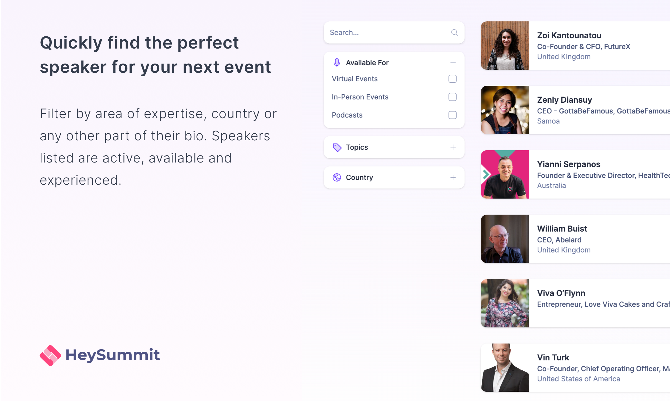 Média HEYSUMMIT Speaker Network 2