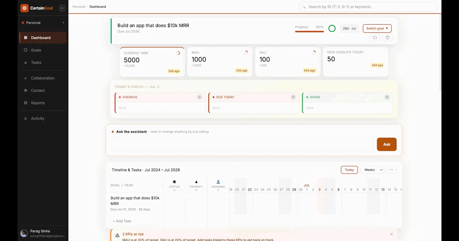 CertainGoal screenshot 8