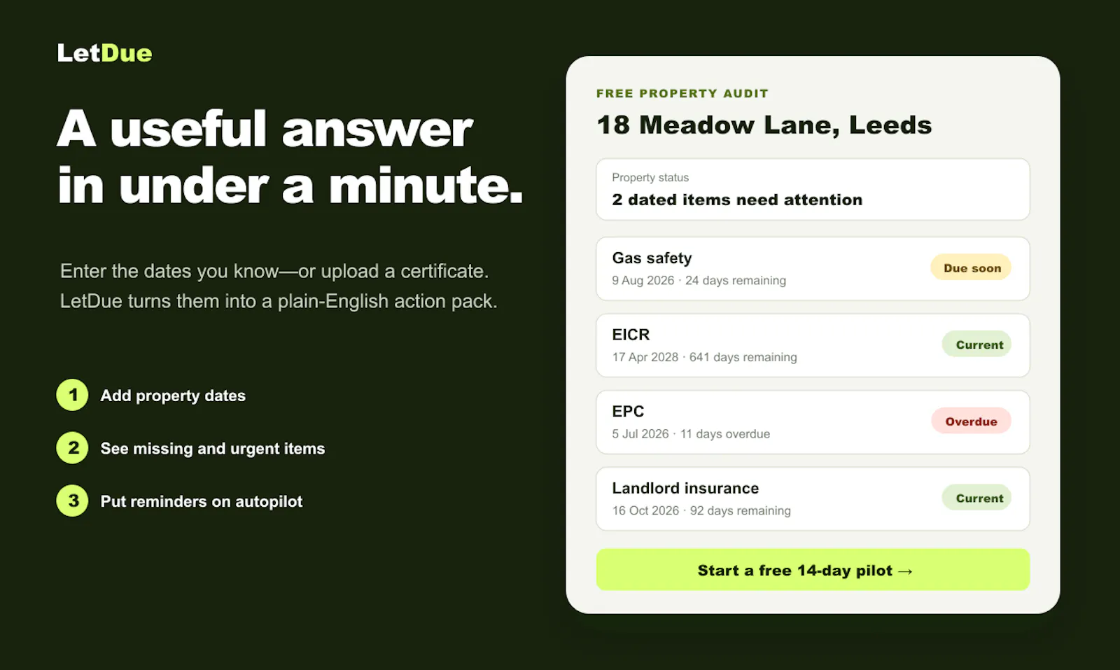 LetDue screenshot 2