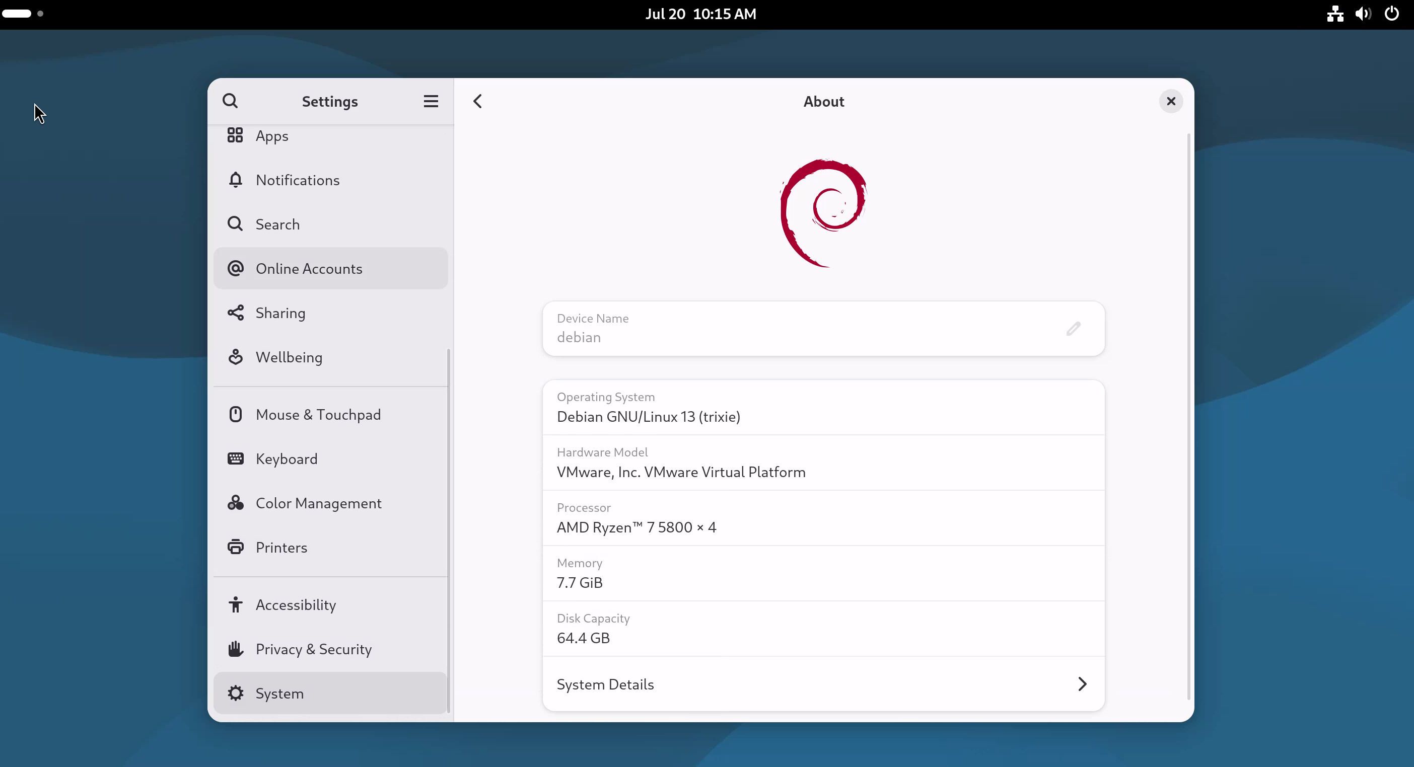Debian 13 "Trixie" media 5